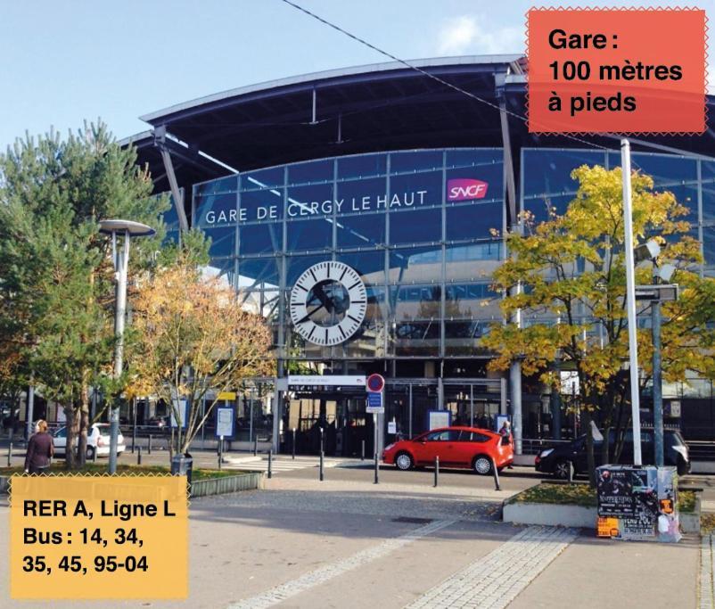 Studio 30M2 - Au Pied De La Gare - Parking Сержі Екстер'єр фото